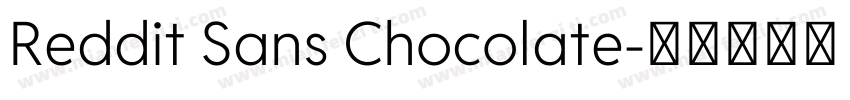 Reddit Sans Chocolate字体转换